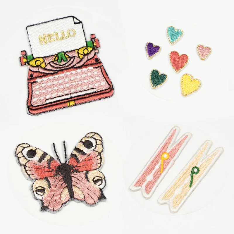 

Lovedoki 2018 Embroidery Sticker Notebook Planner accessories diy diary decorative stickers Kawaii stationery school supplies