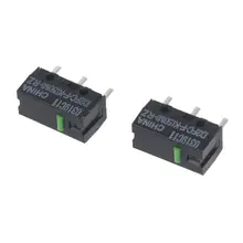 2 шт. оригинальная мышь Omron Micro Switch D2FC-F-K(50 м)-RZ зеленая точка 50 миллионов кликов срок службы для razer Micro Switch