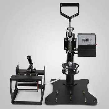

Vevor New 5 in 1 Digital Heat Press Machine Multifunctional Transfer Sublimation for T-Shirt Mug Cup Hat Cap 15"X12" Heat Platen