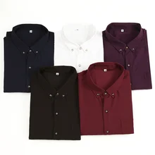 9xl 10XL мужские рубашки с длинным рукавом с отложным воротником, большие размеры M-7xl 8xl повседневные рубашки военные однотонные мужские топы