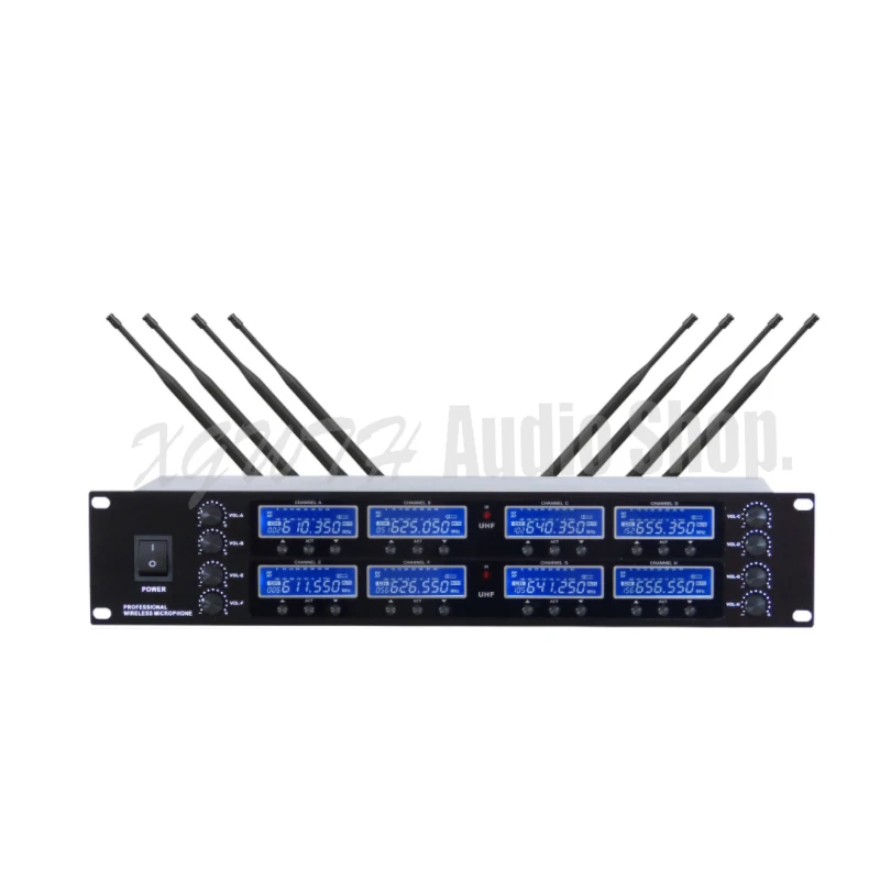 UHF اللاسلكية الرقمية نظام مكبر صوت للمؤتمرات 8 Mic رف جبل استقبال راديو الصوت تردد عرض اجتماع ميكروفونات UHF اللاسلكية الرقمية نظام مكبر صوت للمؤتمرات 8 Mic رف جبل استقبال راديو الصوت تردد عرض اجتماع ميكروفونات