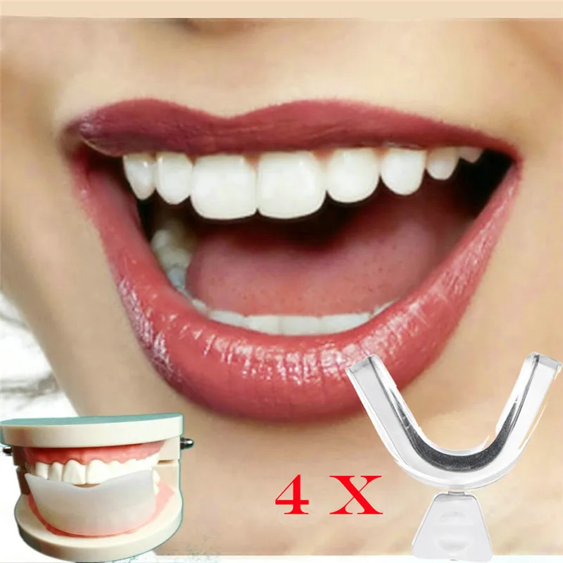 

4 x Mouth Trays Guard Tooth Teeth Whitening Whitener Remouldable Gum Shield