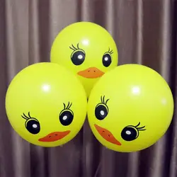 Животного шар 30 шт./lot12 дюйма толщиной маленькая Желтая утка баллон baby shower украшения Для мальчиков и девочек воздушные шары для дня рождения