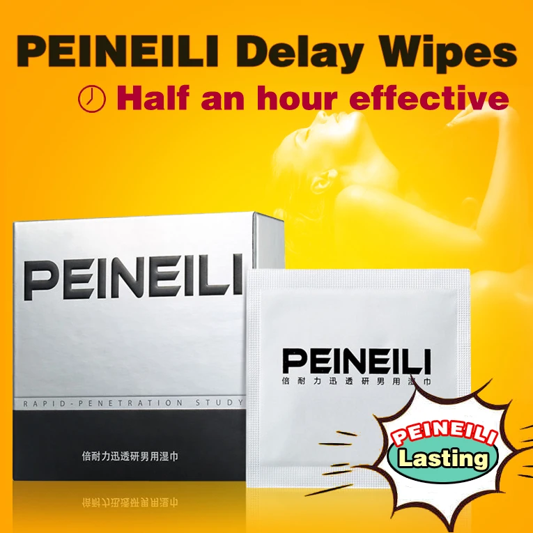 Male Sex Delay Products For Penis PEINEILI Wet Tissue Wipes for Men