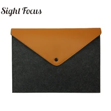 Взгляд фокус бренд практикумы серый Фетр Сумки легкий удобный A4 документов Портфели для MacBook Air Pro 1" Обложка школы офис случае