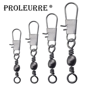 

10 Pcs/lot Fishing tool swivels interlock snap fishing lure tackles winter fishing gear accessories Connector copper swivel
