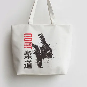 

Japan Judo ,Martial Art Print ,Taekwondo Korean Lettering ,yogaDOG Canvas Tote bags Cartoon Shopping bag Shopper Grocery Bag