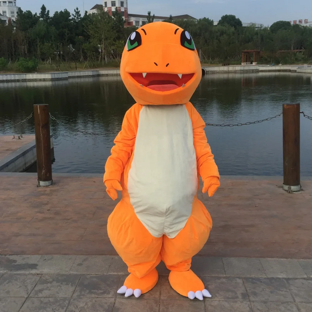 

Pokemon Charmander Mascot Costume Halloween Fancy Dress Suit