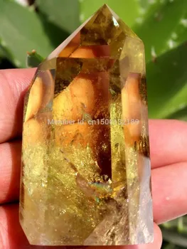 

YM 314 Rare Rainbow NATURAL CITRINE QUARTZ CRYSTAL POINT HEALINg