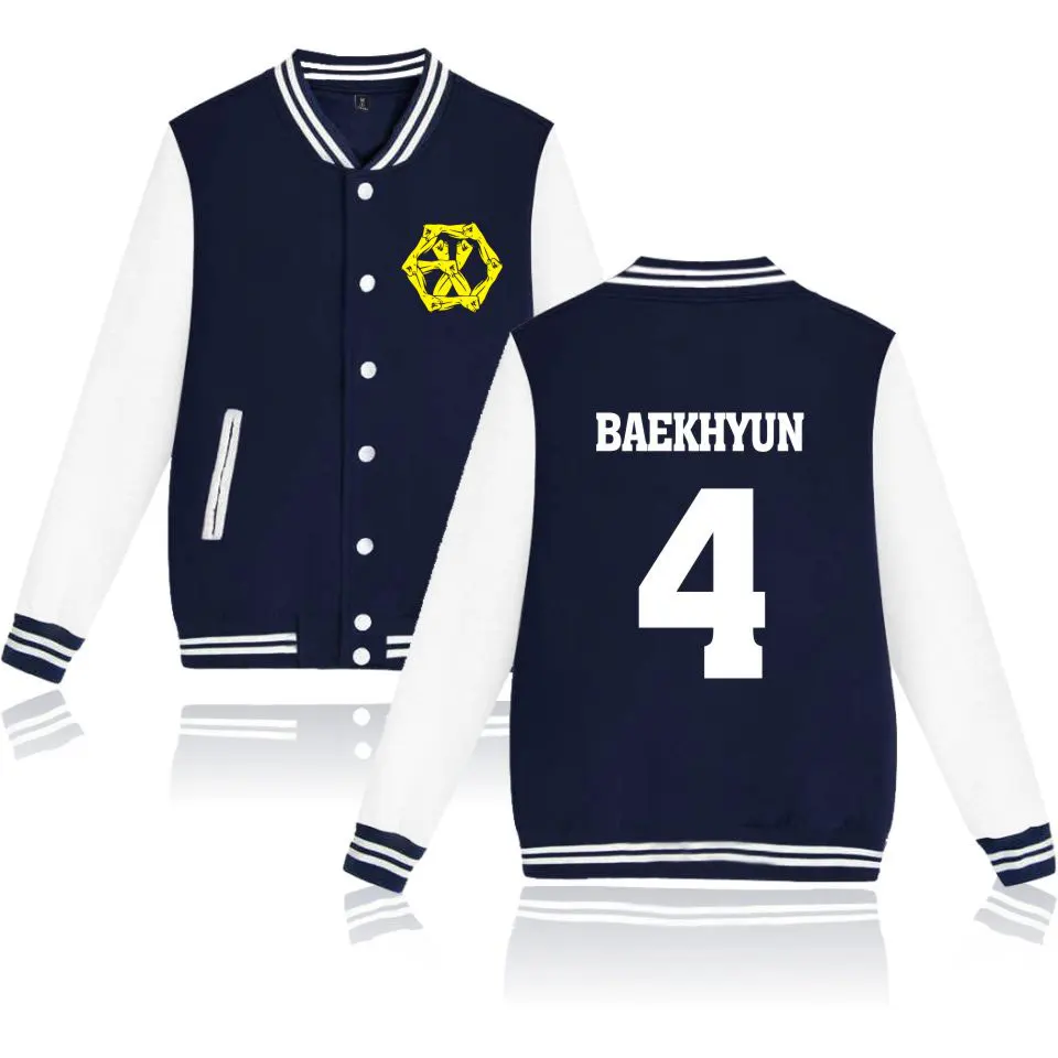 Мужская/Женская бейсбольная куртка темно синяя/Розовая униформа|plus jacket|baseball