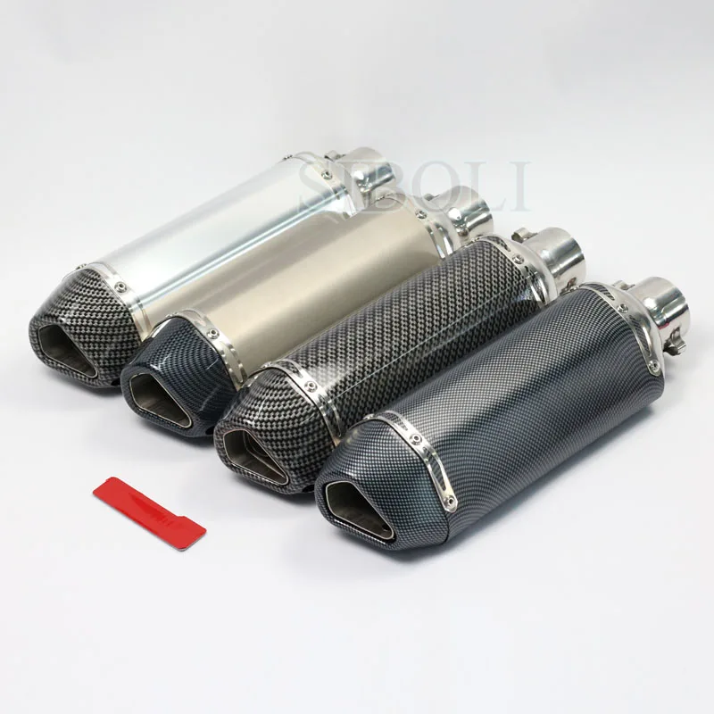 

38-51mm Motorcycle Exhaust Muffler Modified Pipe Universal Stainless Steel For Akrapovic Exhaust GY6 Scooter Pit ATV Dirt bike