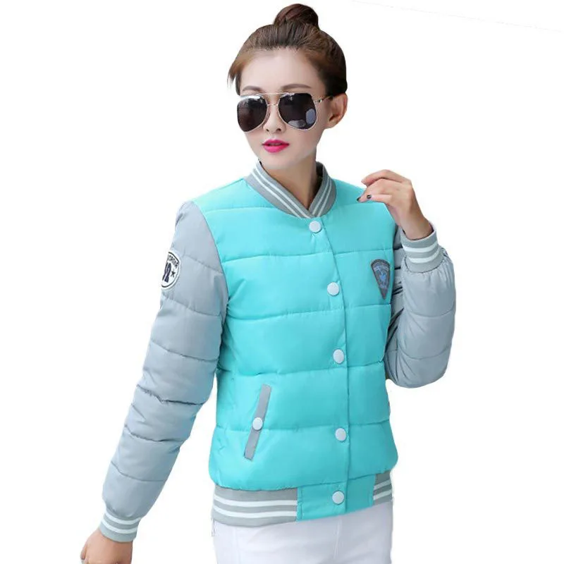 

2017 New winter jacket women Korea fashion uniform warm jackets winter coat women cotton female parkas Women's winter jacket
