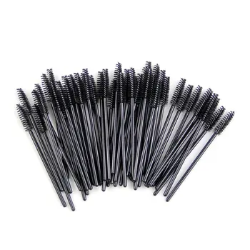

1000pcs/Set Fashion Disposable Eyelash Extension Supply Black Mascara Brush Wand Eyebrow Comb Brushes Spoolers Make Up Tools