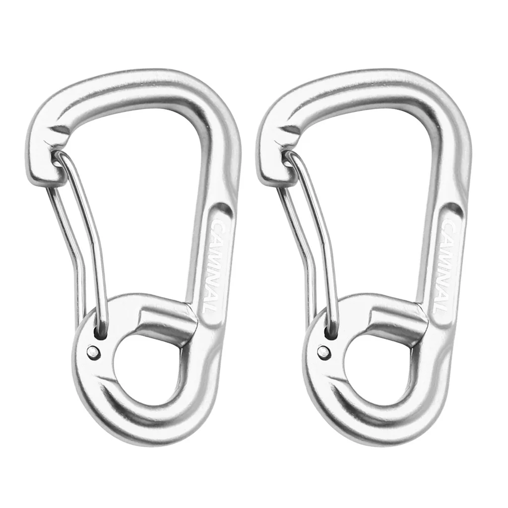 MagiDeal Lightweight Carabiners Hook Eyehole Spring Backpack Clasps Keychain Carabiner Clip Keychain Hook 