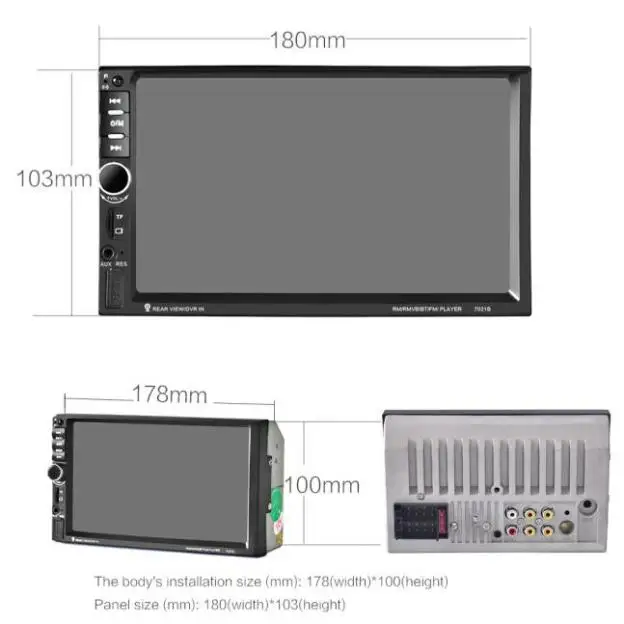 Clearance Bluetooth Car Stereo Audio In-Dash Aux Input Receiver SD/USB MP5 Player 10