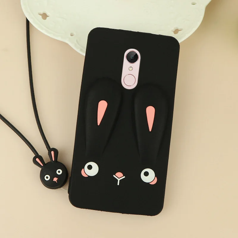 Восхитительный чехол для Xiaomi Redmi Note 5 Plus 3s 3 5A 4A 4X 6A с милым рисунком кролика задняя