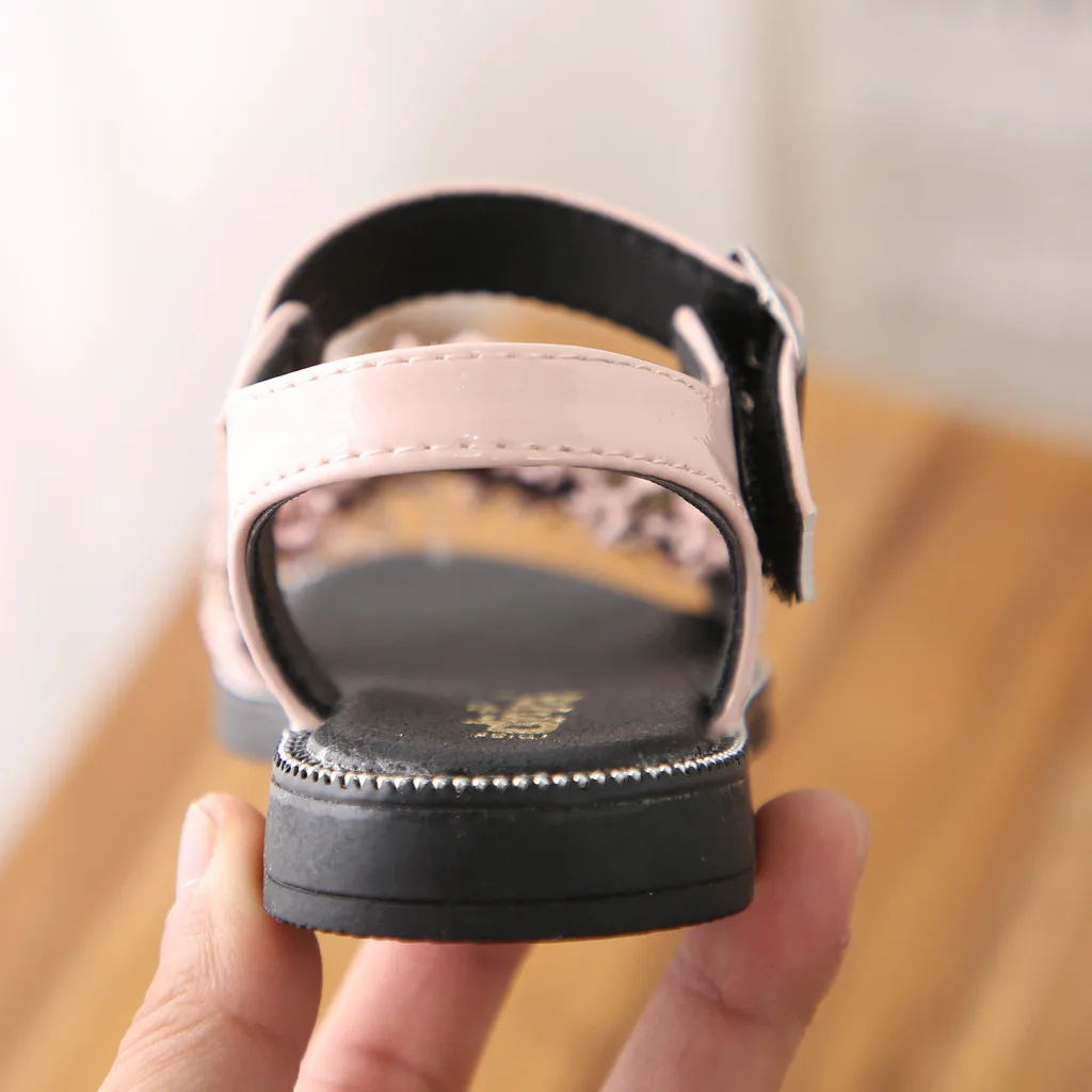 Huang Neeky W#4 Новая мода для маленьких детей обувь девочек летние Bling кристалл Сладкий Вечерние обувь для принцессы сандалии очаровательный дизайн