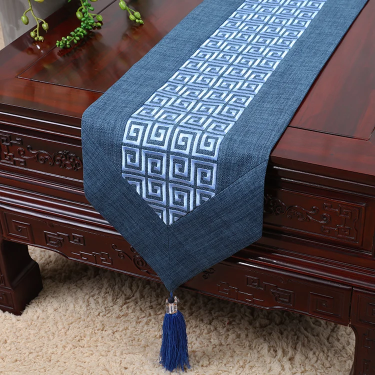 خمر الصينية الفاخرة القطن الكتان الجدول عداء مستطيل GeometricTablecloth الراقية القهوة مفرش طاولة طاولة طعام منصات خمر الصينية الفاخرة القطن الكتان الجدول عداء مستطيل GeometricTablecloth الراقية القهوة مفرش طاولة طاولة طعام منصات