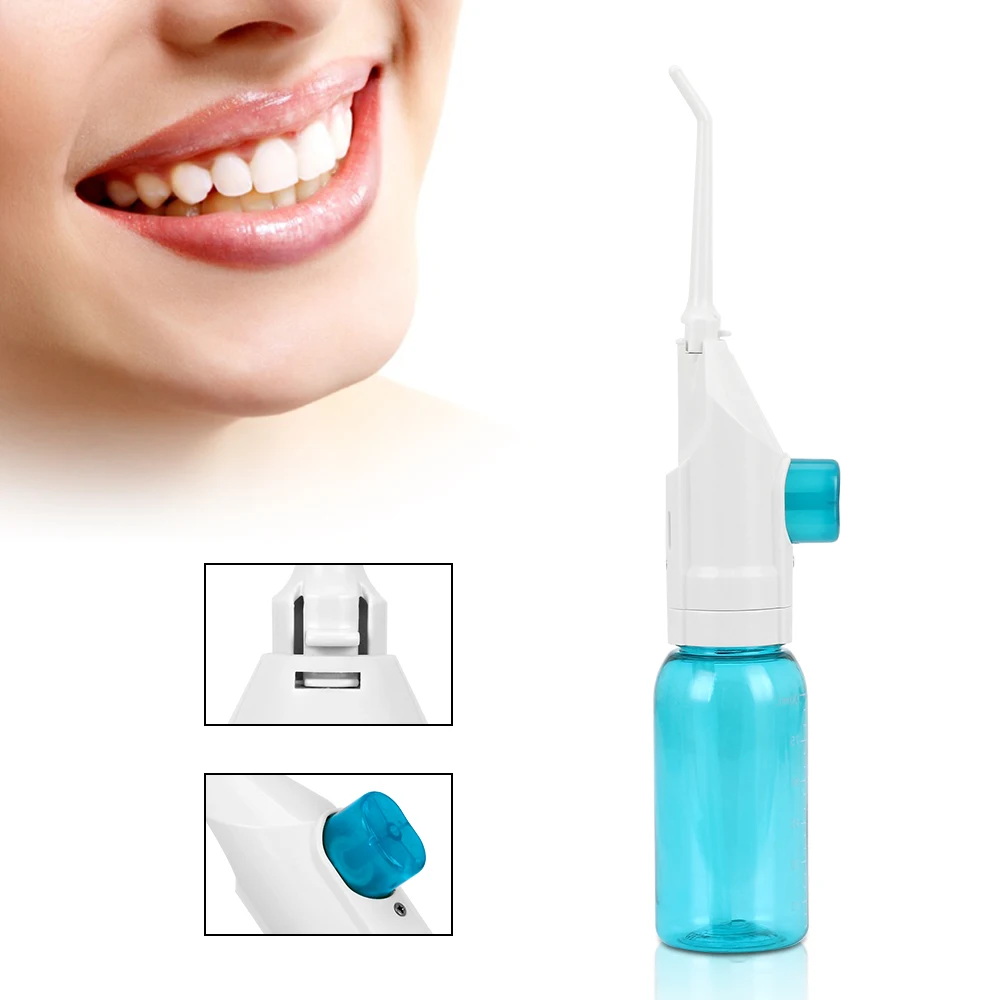Jato de Água Limpador de Dentes Azdent Irrigador Oral Portátil Peças Rebitador Nasal Pressão 180ml 2 5 Cheap Irrigadores orais
