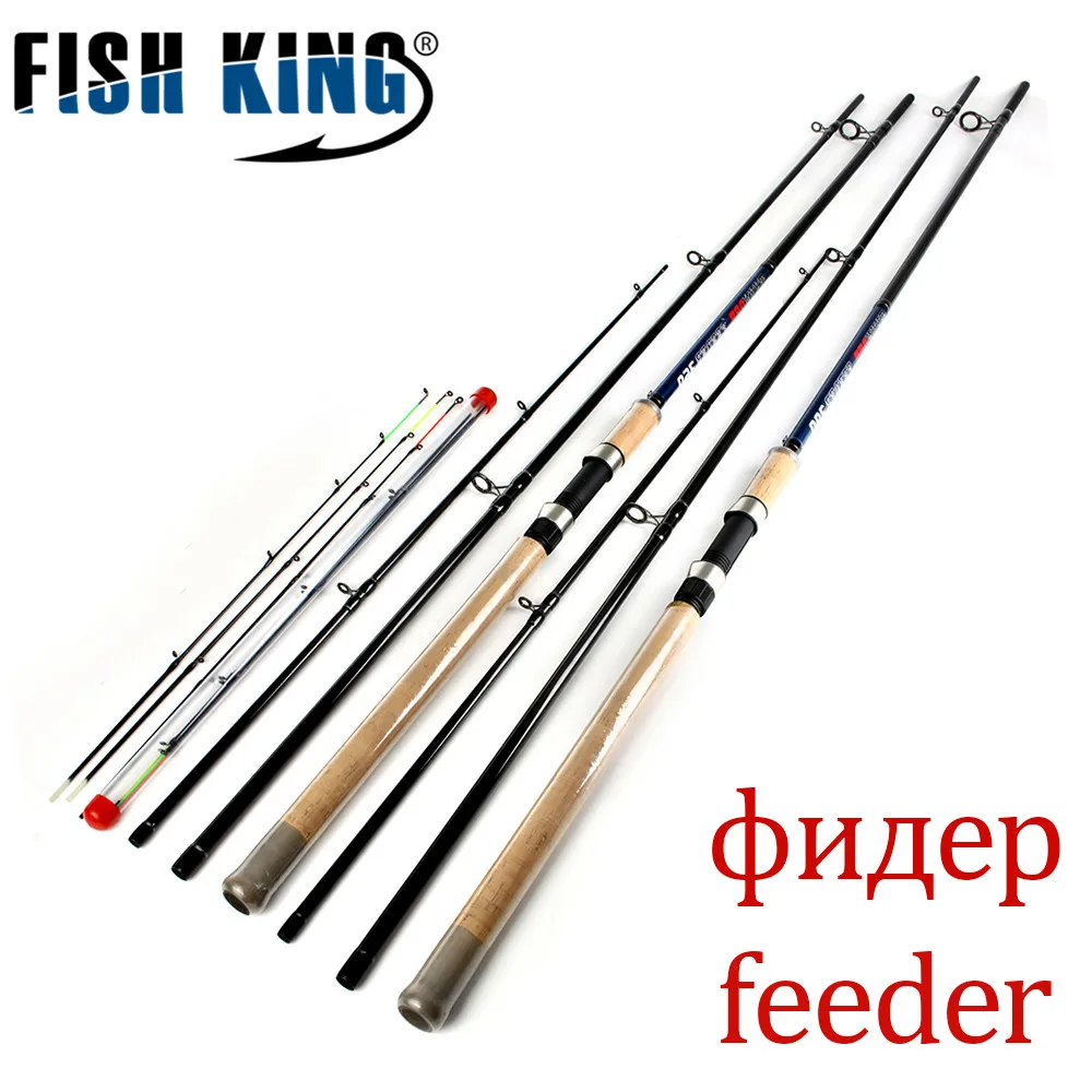 Фидер FISH KING, высокоуглеродистая, супермощная, 3 секции, 3,6 м, 3,9 М, L M, H, приманка, вес 40-120 г, фидер, удочка, фидер