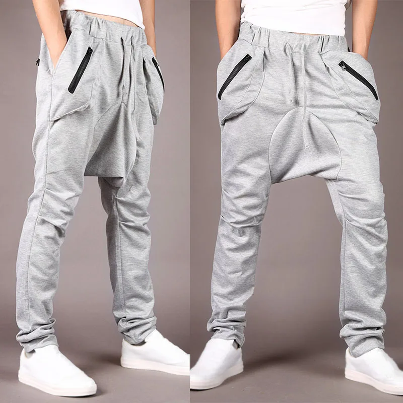 

Men's Cross-pants Crotch Pants Jogger Fitness pants Dancing Harem Pantskirt Bloomers Harem Trousers plus size M-2XL