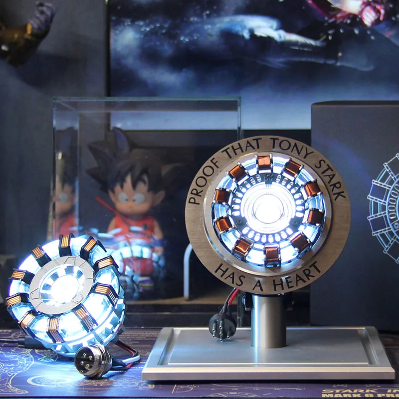 

1:1 scale Iron Man Reactor MK1 MK2 (Limited Edition) Alloy Finished Remote Control Chest Light Display Stand Hand mode SM12