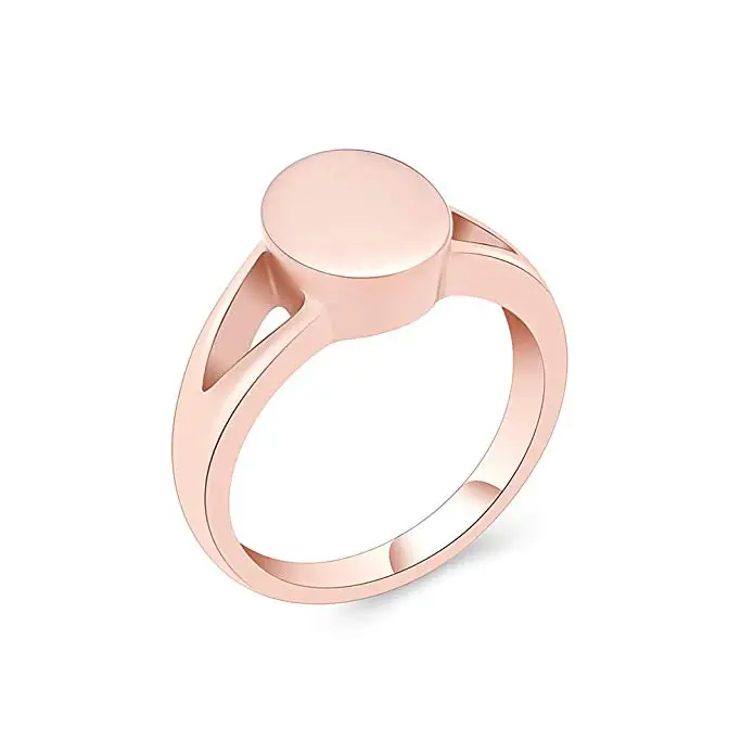 Simple Heart Cremation Urn Ring - Memorial Jewelry For Ashes, Stainless Steel, Sizes 6-10