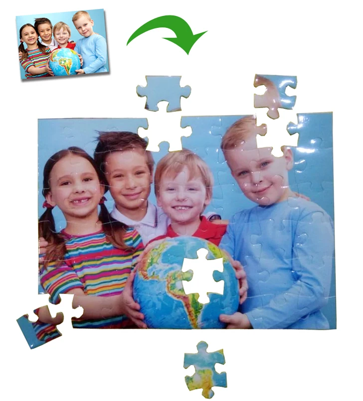 Photos Custom DIY Jigsaw Puzzle Personalized Gift Valentine Anneversity gift for girlfriend 13X18CM with 48pieces Free