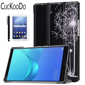 

Ultra Slim Lightweight Smart Shell Standing Cover for Huawei MediaPad M5 8.4 inch Tablet +Screen Protector +Stylus