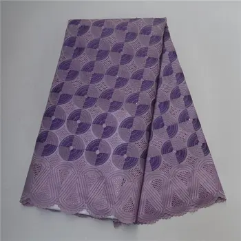 

African Cotton Lace Fabric Swiss Voile With Stones Swiss Cotton Lace High Quality 2018 Lilac Lace Fabrics For Wedding 30