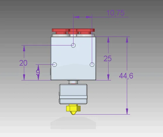 3DSWAY 3D-принтеры Запчасти XCR WS-V1 дизельный двигатель с водяным охлаждением Hotend все металлические Боуден-fed 0,4/1,75 с водяным охлаждением для Titan MK8 экструдер PLA ABS