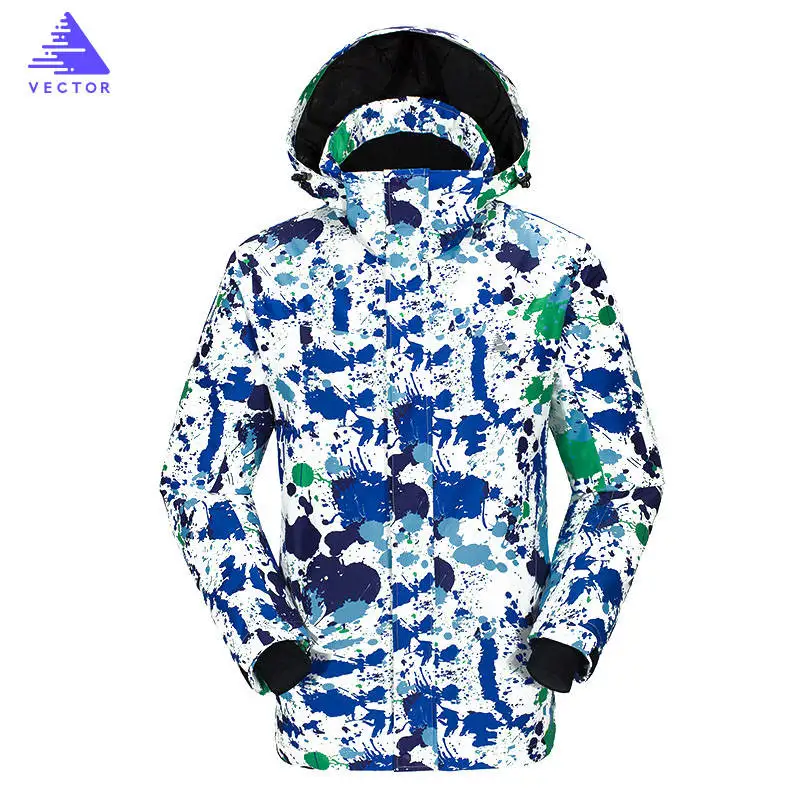 Мужская лыжная куртка зимняя одежда мужской сноуборд куртка брюки костюм водонепроницаемый термальный дышащий профессиональный комплект зимней одежды - Цвет: Jacket01