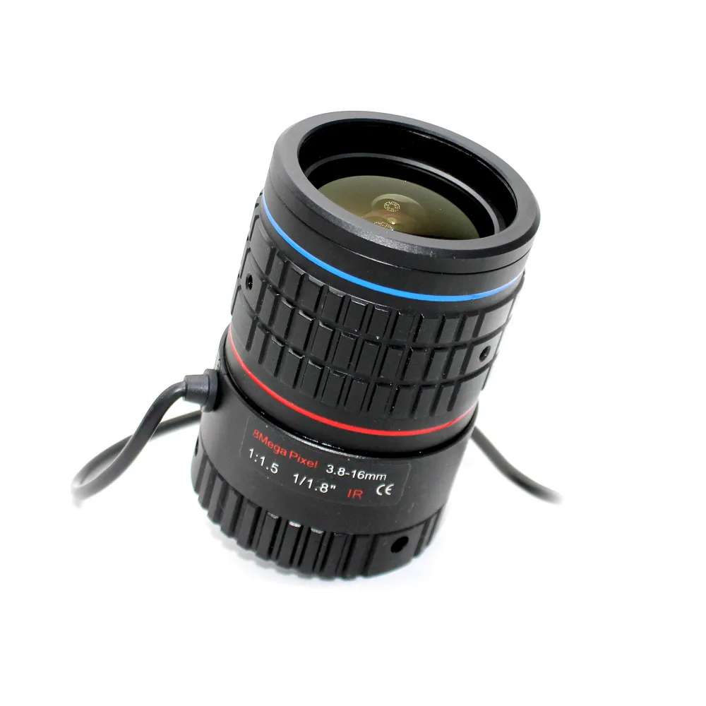  4K Lens 8Megapixel Varifocal CCTV 1/1.8 inch 3.8-16mm CS Mount DC IRIS For CCTV SONY IMX226/178 Box - 32865323510