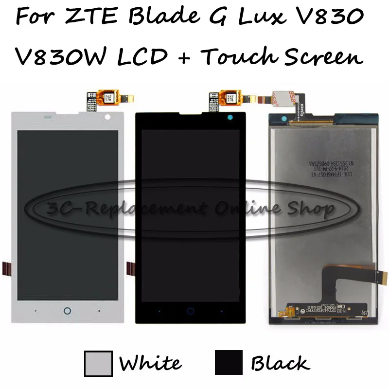 imágenes para Negro/blanco lcd + tp para zte blade g lux/kis 3 Max V830 V830W Pantalla LCD con Digitalizador de la Pantalla Táctil Smartphone reemplazo imágenes para Negro/blanco lcd + tp para zte blade g lux/kis 3 Max V830 V830W Pantalla LCD con Digitalizador de la Pantalla Táctil Smartphone reemplazo