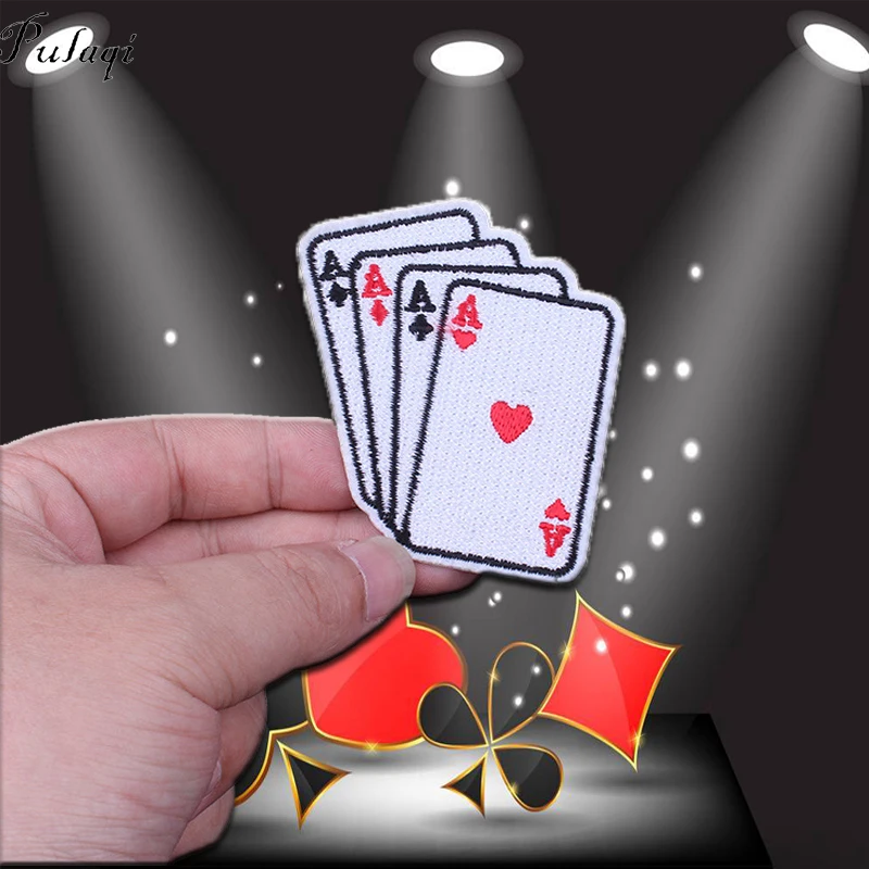 Pulaqi Rock Cool Poker Set карточная игра железные нашивки для одежды аппликации на рюкзаке