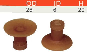 

200 piece spare part of printing machine rubber sucker for printing machine OD 26,ID6,height 20,good quality