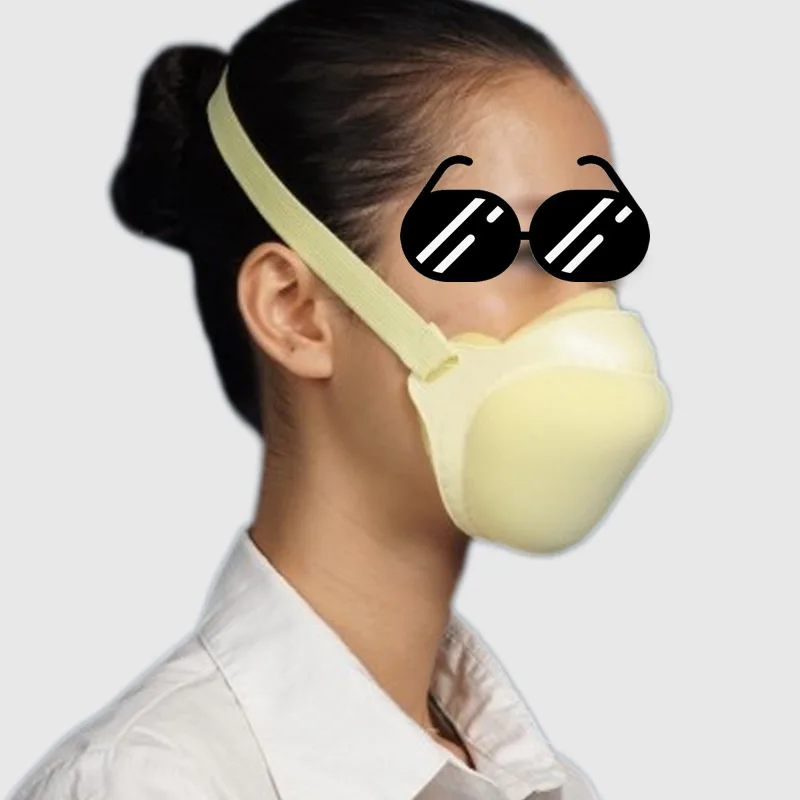Высококачественная многоразовая Пылезащитная маска моющаяся губка Пылезащитная маска респиратор для работы безопасность дома чистый воздух загрязнения KN90