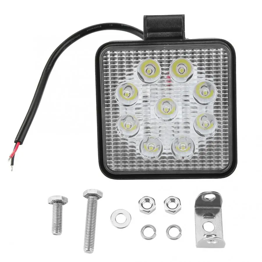 

4inch DC9-48V 27W Square LED Work Light Driving Lamp Spotlight for Motorcycle Car Truck ATV SUV Car Work Light