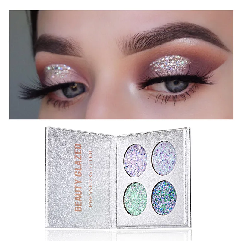 

Glitterinjections Pressed Glitters Single Eyeshadow Diamond Rainbow Make Up Cosmetic Pressed Glitters Eye shadow Magnet Palette