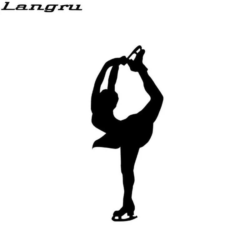 Langru современные наклейки для фигурок катания на коньках зимние искусственные