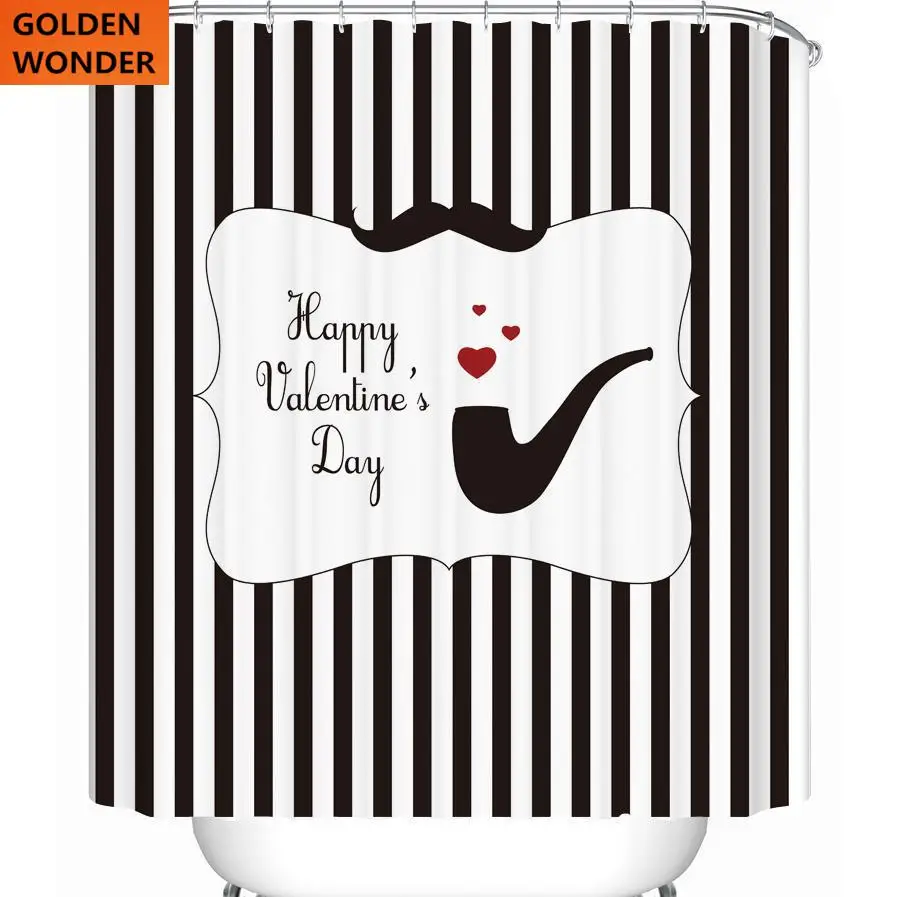 

New Shower Curtain Curtains For Bathroom 3d Shower Curtain Waterproof Personalized Simple Charm Thick Home Decor Polyster Fabric