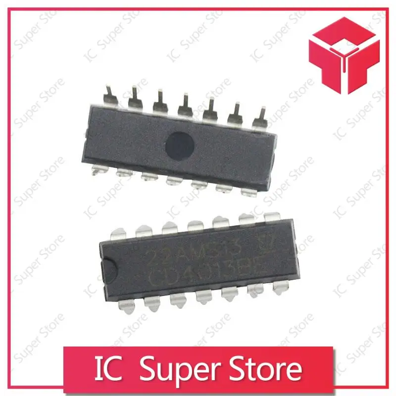 

10PCS/LOT CD4013BE CD4013 4013BE 4013 DIP14 new and original IC
