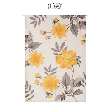 

American pastoral plants flower shading door window curtain home decoration bedroom living study room kitchen cafe coffee bar