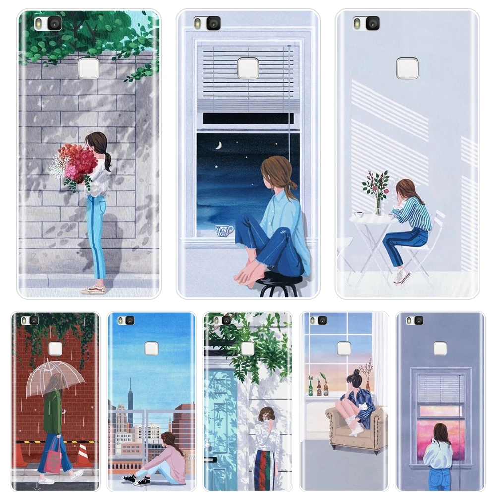 TPU Phone Case Silicone For Huawei P9 P10 P Smart Plus P20 Lite Pro Kpop Girl Soft Back Cover P8 2017 | Мобильные телефоны и