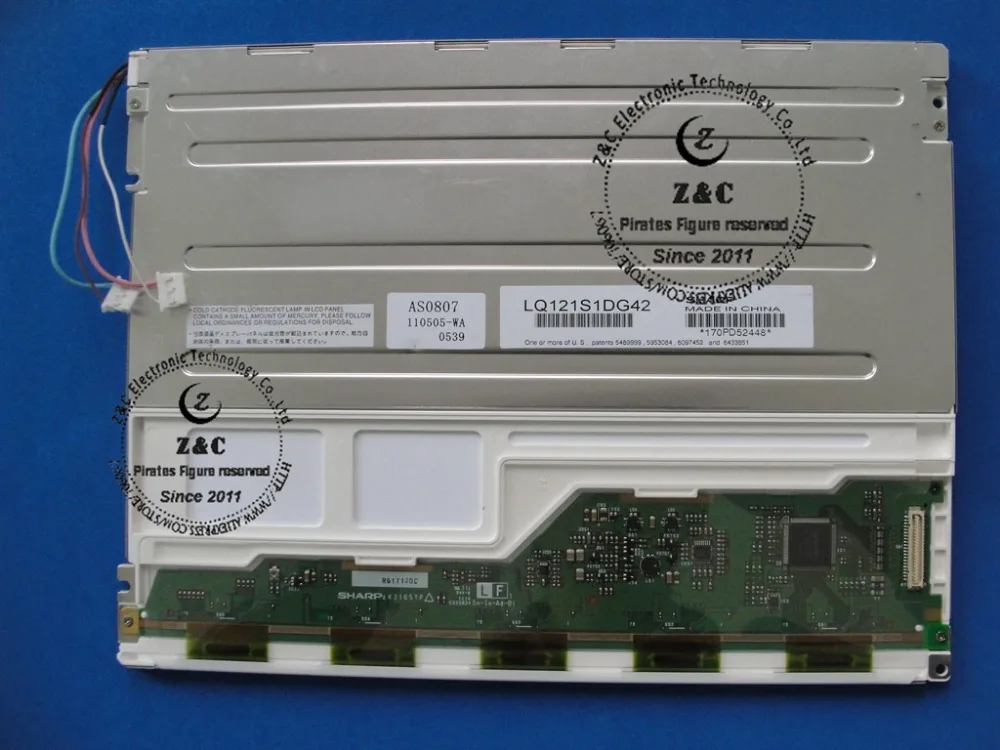 LQ121S1DG42 12," дюймовый 800*600 ЖК-экран панели для промышленного применения для SHARP