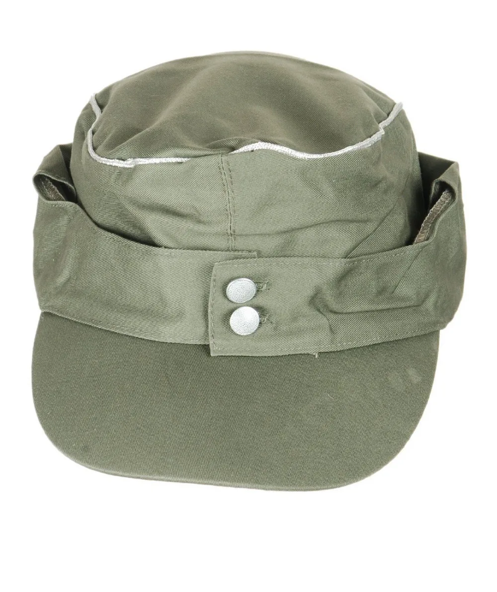 WW2 German Wehrmacht Officer's HBT Summer M43 Field Cap Repro WW2 German Wehrmacht Officer's HBT Summer M43 Field Cap Repro