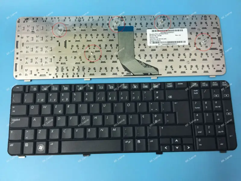 Португальский Клавиатура Teclado клавиатура для hp Compaq Cq61 G61 Cq61-100 Cq61-200 ноутбука черный