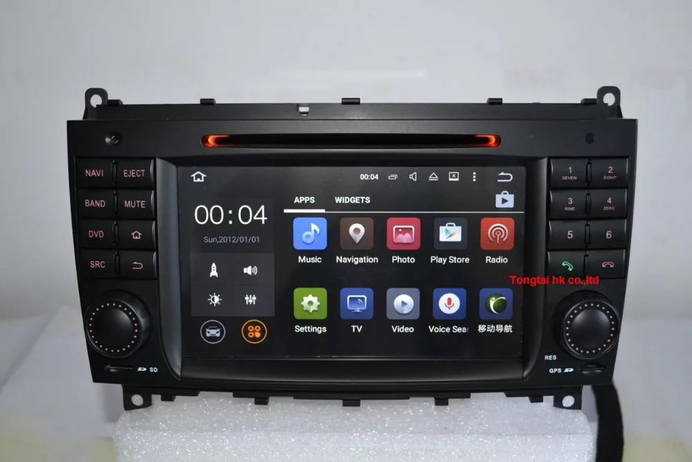Cheap Android 7.1 for mercedes w209,cls w219 2006-2008 2din car dvd,gps,3G,Wifi,radio,bluetooth,Steering wheel Canbus Free 8g map,mic 1