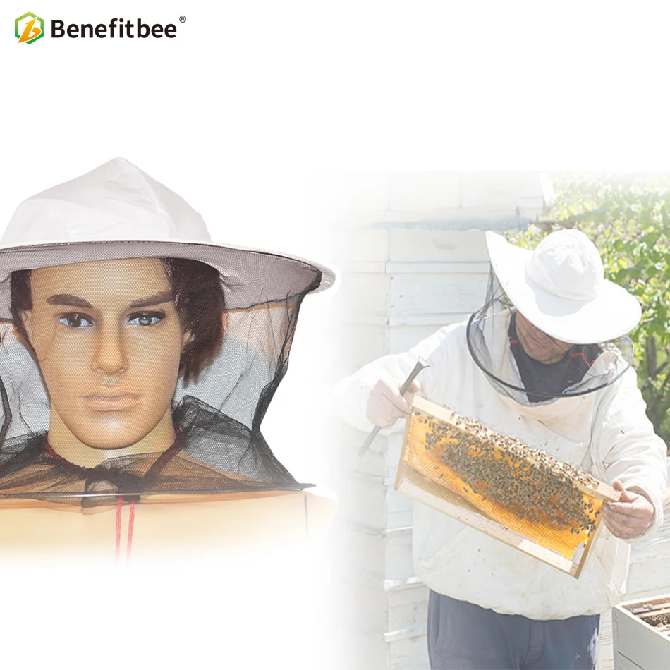 Benefitbee инструменты для пчеловодства шляпа пчелиная шапка для пчеловода Защитная шляпа для пчеловодства вуаль анти-пчеловодство оборудование инструменты