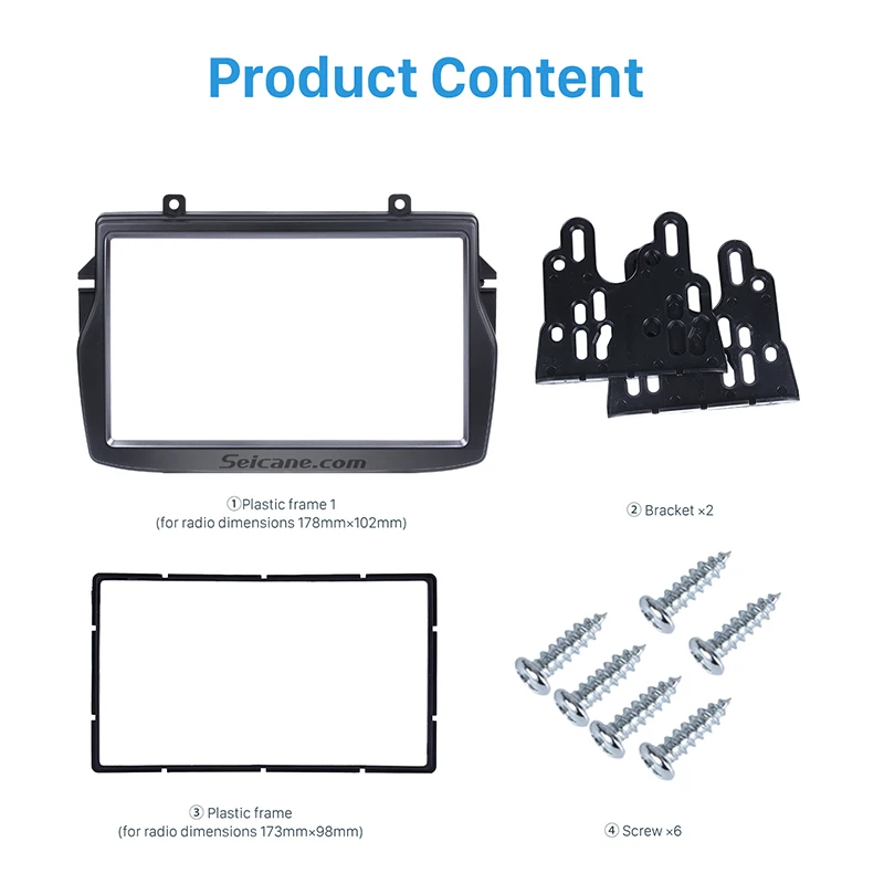 Seicane 2Din автомобильный Радио фасции Стерео DVD плеер рамка Установка отделка панель двойной Din для Daewoo Royale русский/LADA Vesta